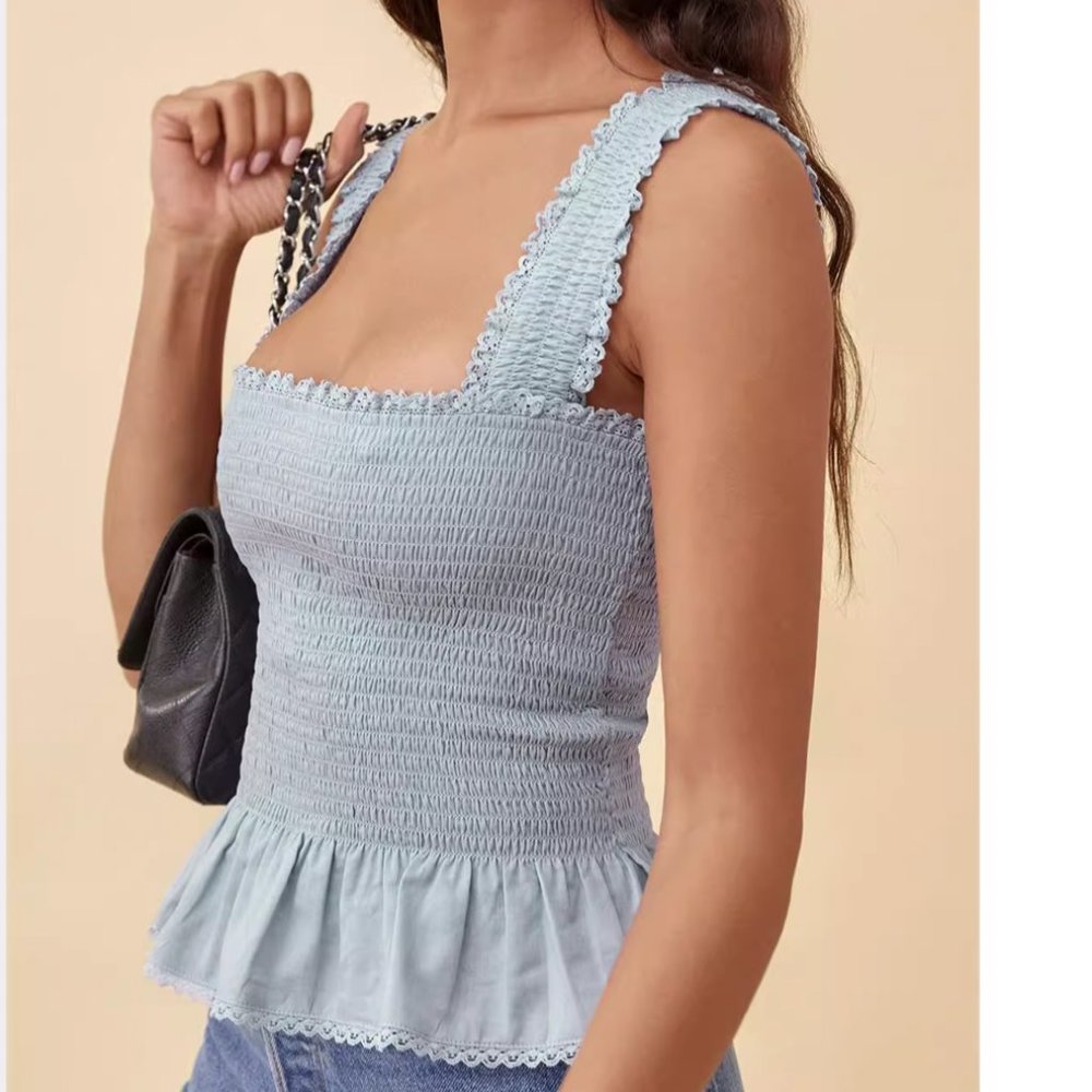 Reformation Oakleigh Top Small Mineral - Picture 3 of 8